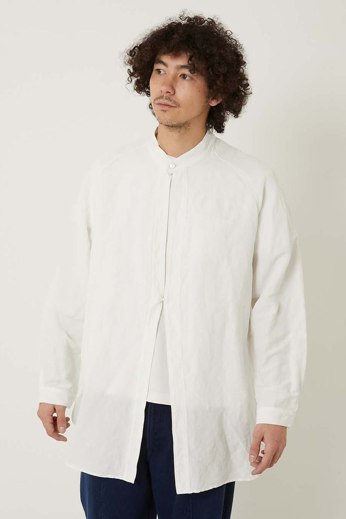 Woven Rayon and Linen Oversized Shirt