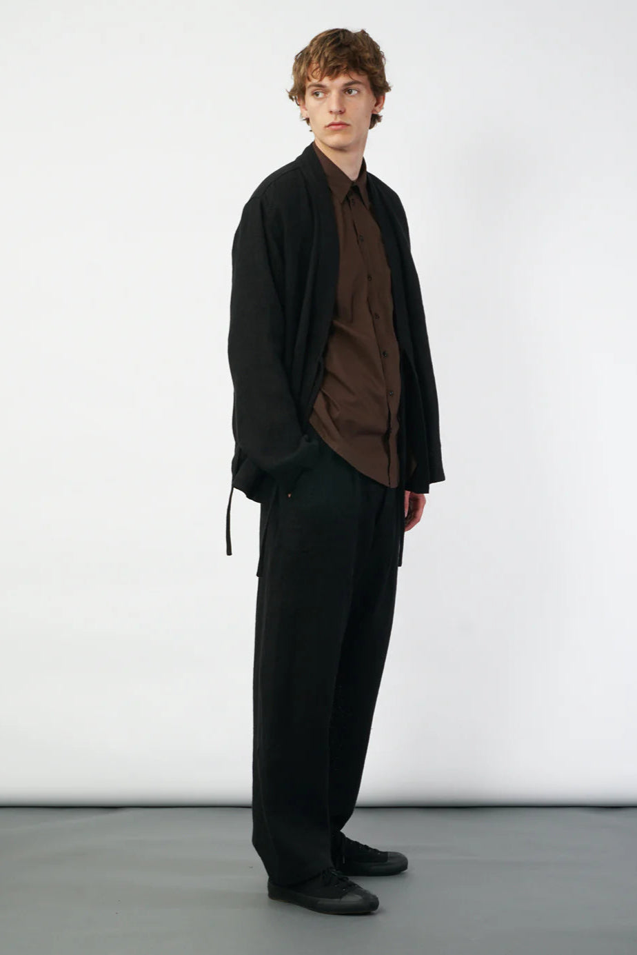 REIDAR Loose Fit Short Sleeve Shirt, Chocolate