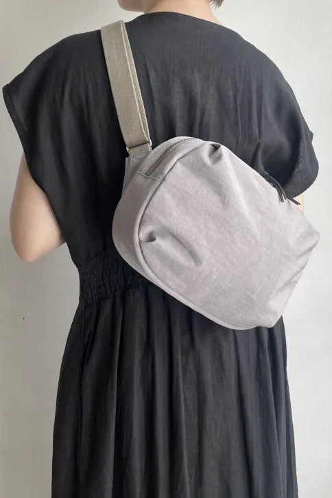FUKUI SIWA Nylon Body Bag M Greige