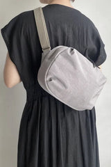 FUKUI SIWA Nylon Body Bag M Greige