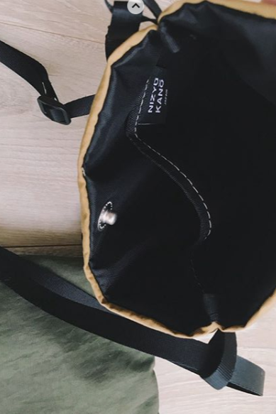 Light Nylon Pouche Bag Camel