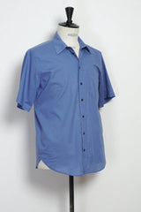 REIDAR Loose Fit Short Sleeve Shirt, Blue Bell