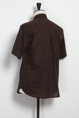 REIDAR Loose Fit Short Sleeve Shirt, Chocolate