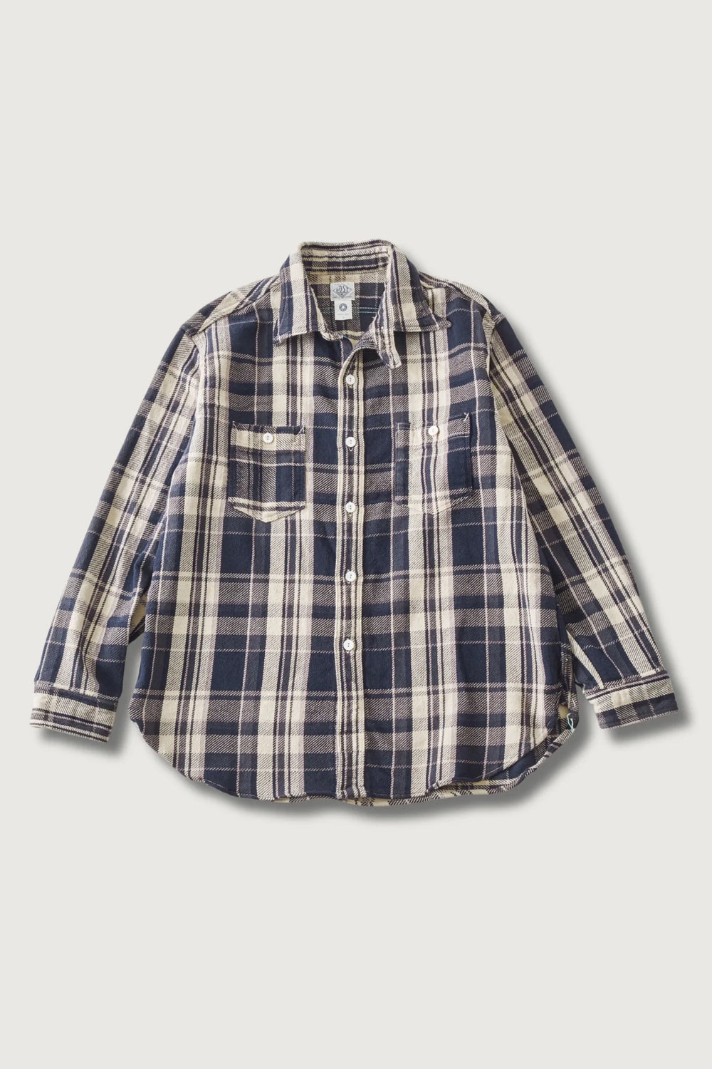 St. Louis Cotton Flannel Plaid Shirt Gray