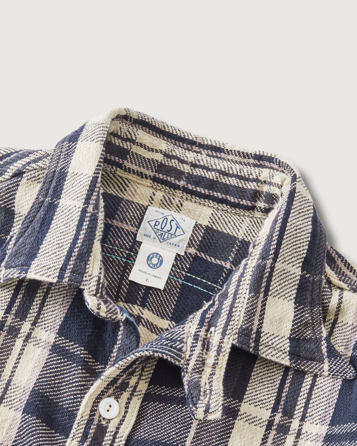 St. Louis Cotton Flannel Plaid Shirt Gray