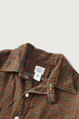 St. Louis Cotton Flannel Plaid Shirt Orange Block