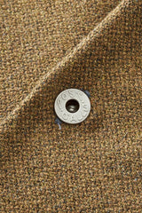 POS-TOLE S Button Wool Scarf Basket Tweed Brown
