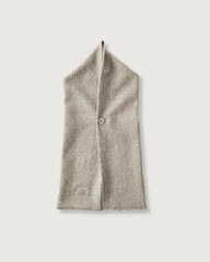 POS-TOLE S Button Wool Scarf Basket Tweed Ecru