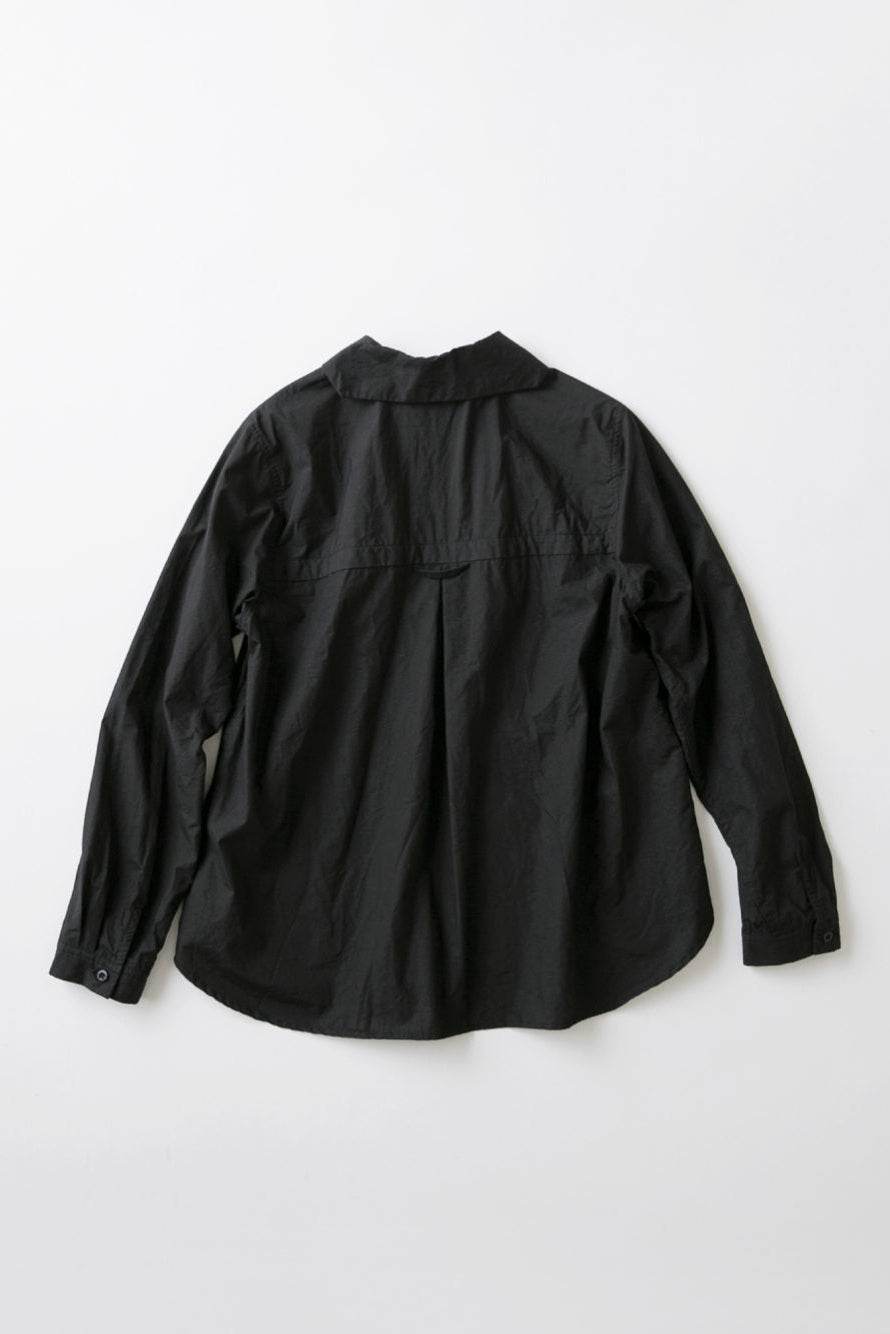 Mini Sailor Collar Shirt Black