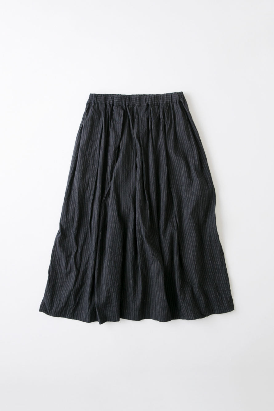 Vintage Stripes Gather Skirt