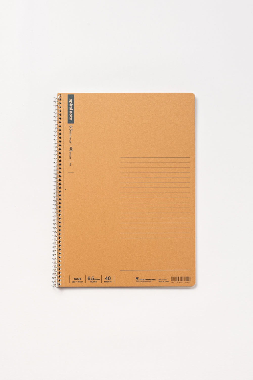 Spiral Notebook - Basic Line 6.5mm (B5)