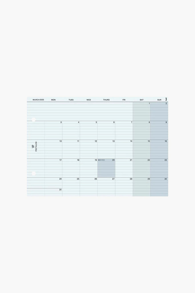 A5 Snap Calendar 2025 – Moth a5-snap-calendar-2025-moth
