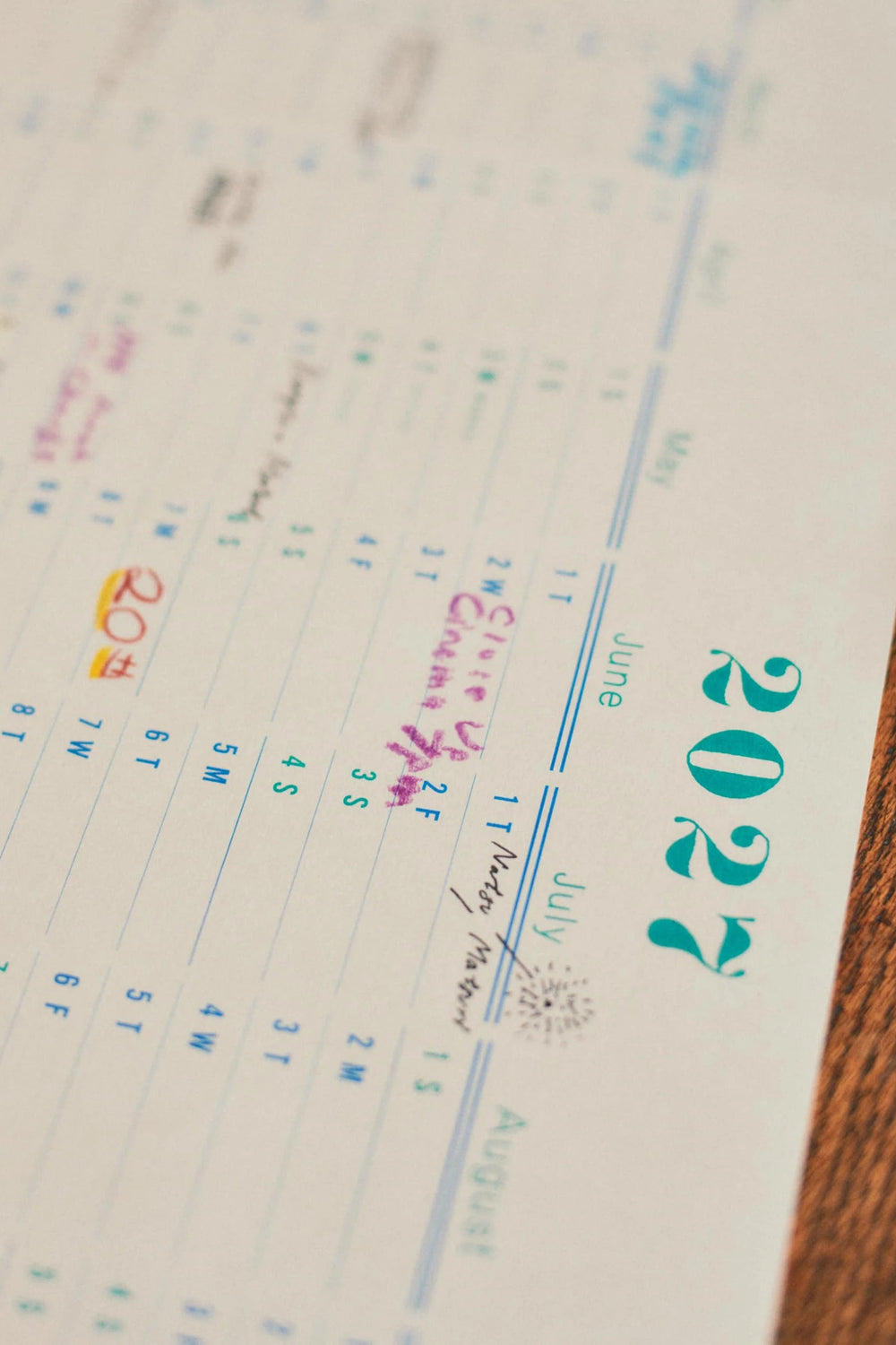 One Year Wall Calendar 2027