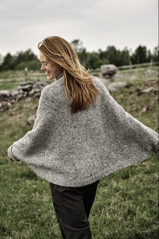 Mohair Tweed Poncho