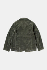 7W Corduroy Hospital Jacket Gray