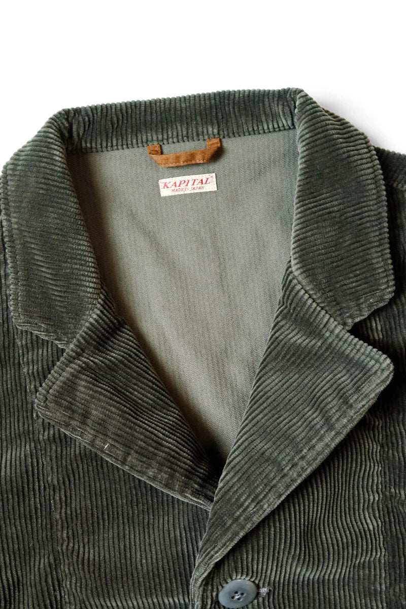 7W Corduroy Hospital Jacket Gray