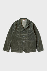 7W Corduroy Hospital Jacket Gray