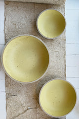 Cultivate Bowl, Ash and Lemon Yellow