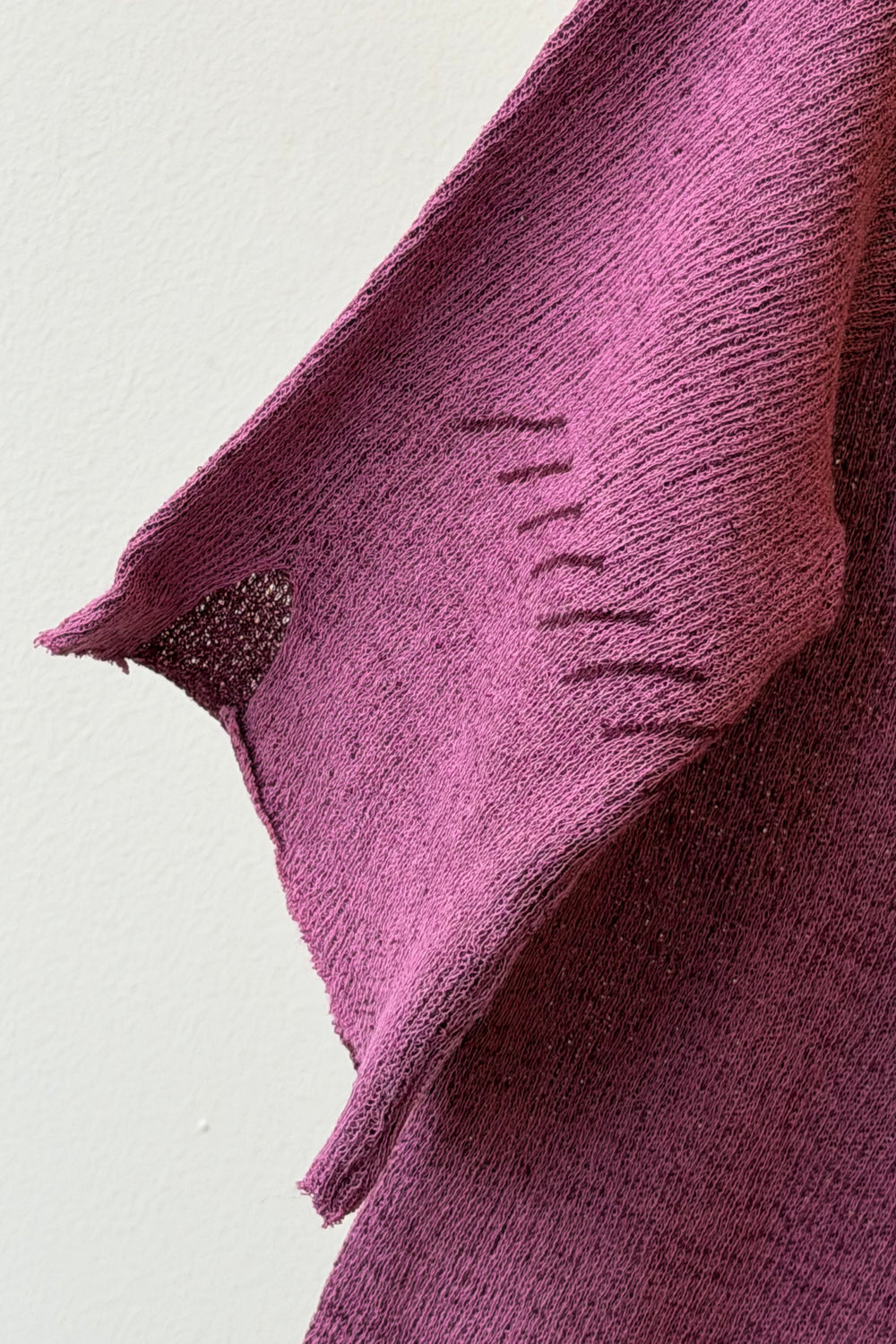 Cotton Knit Sweater, Purple