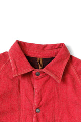 Twill Aging Wool CACTUS Coverall Fade Red