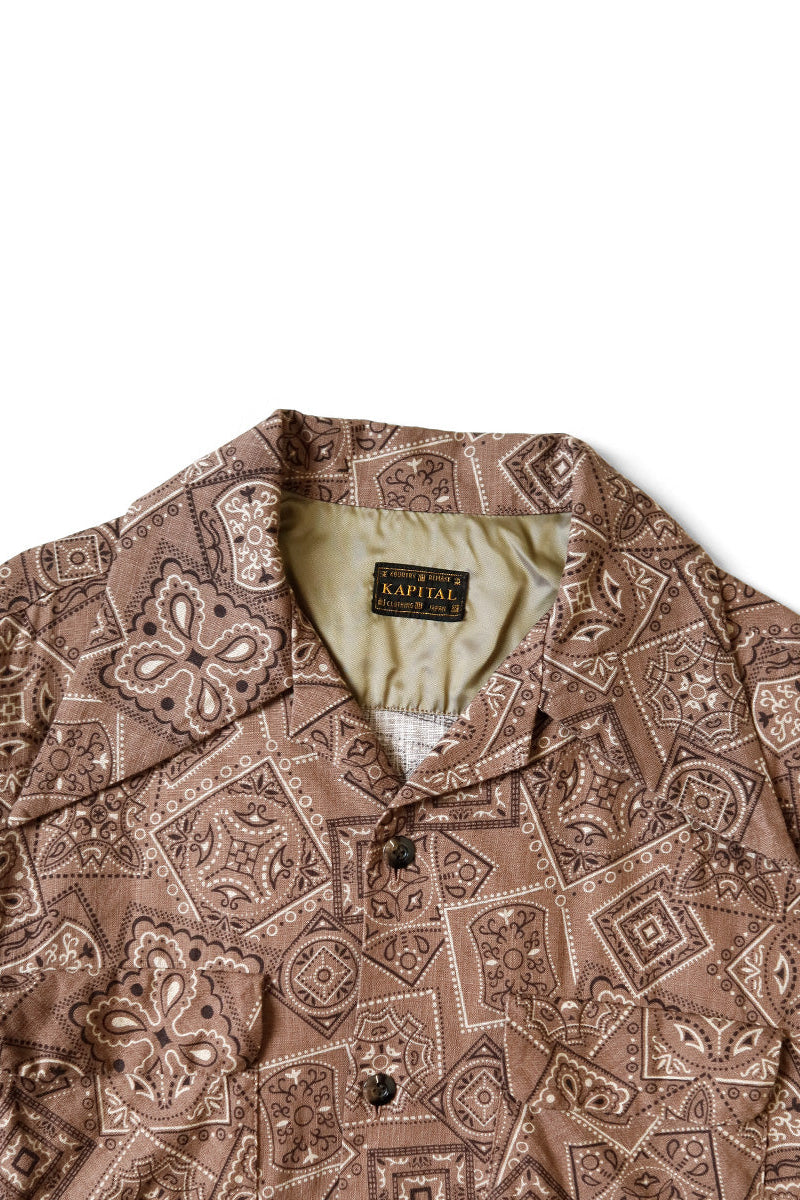 Sheeting COOKIE Bandana WRANGLE Collar Board Shirt