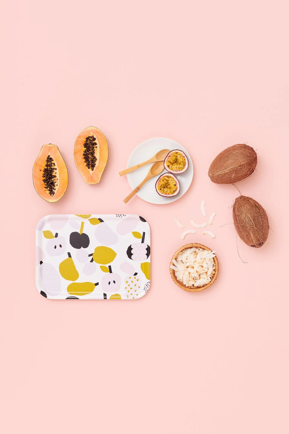 Tutti Frutti Tray, Olive Green