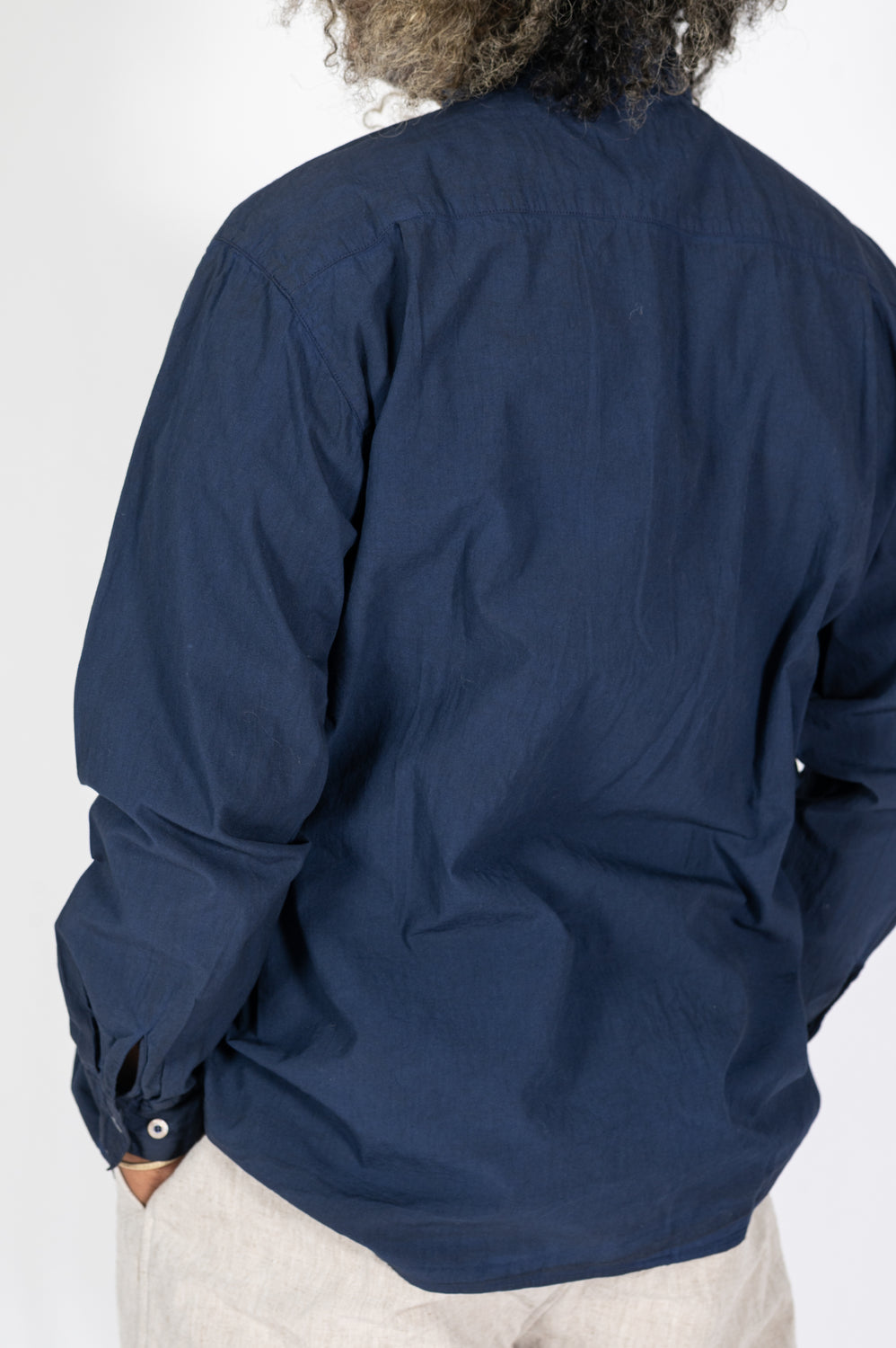 Cotton L/S Shirt, Indigo and Persimmon Dye