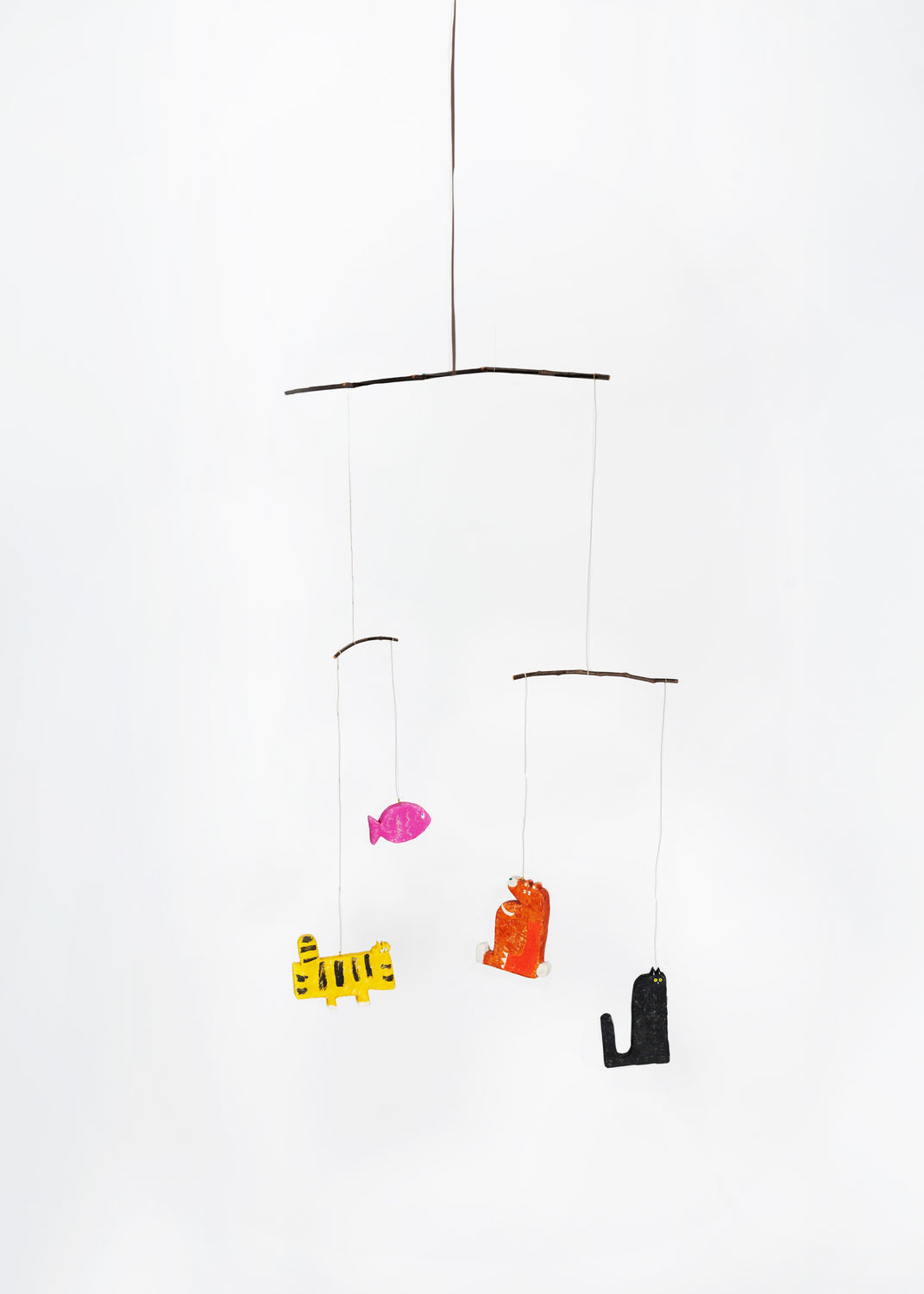 Colorful Wood Animal Mobile