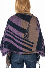 Jacquard Shawl MIDDLE 10 Wool/Cotton Mix
