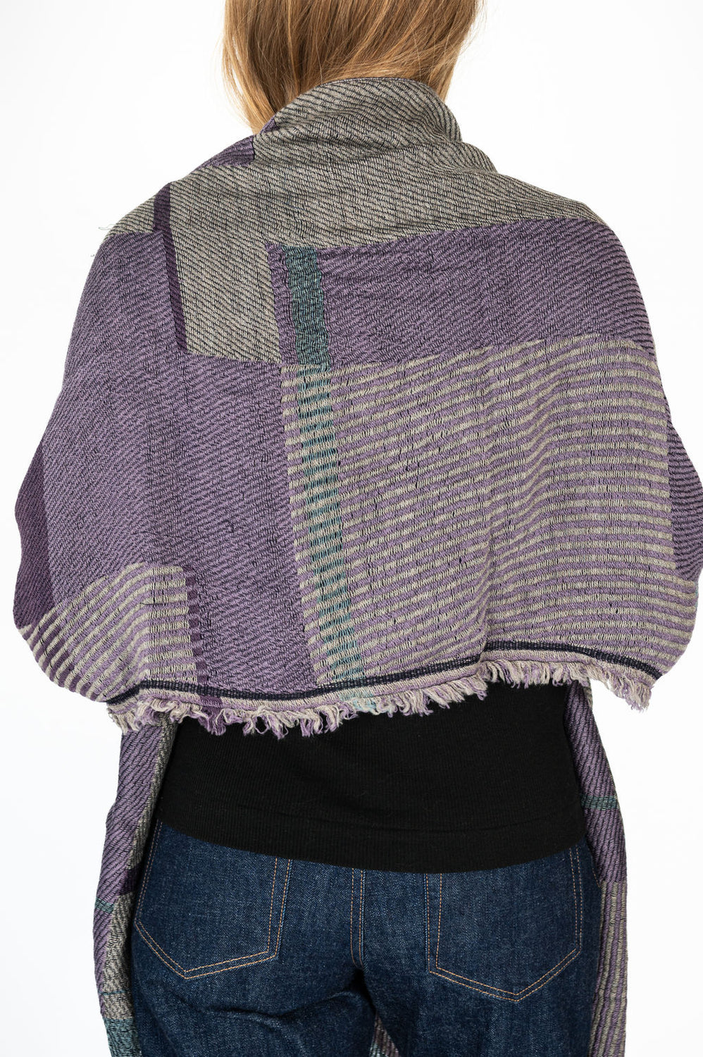 Jacquard Shawl MIDDLE 15 Wool/Cotton Mix