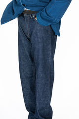 Unisex Woven Selvedge Denim Straight Leg. Jeans