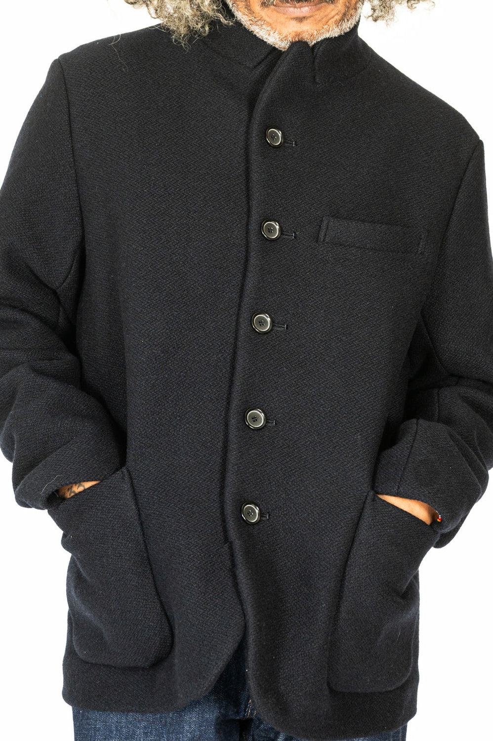 Woven Dobby Melton 5B Jacket