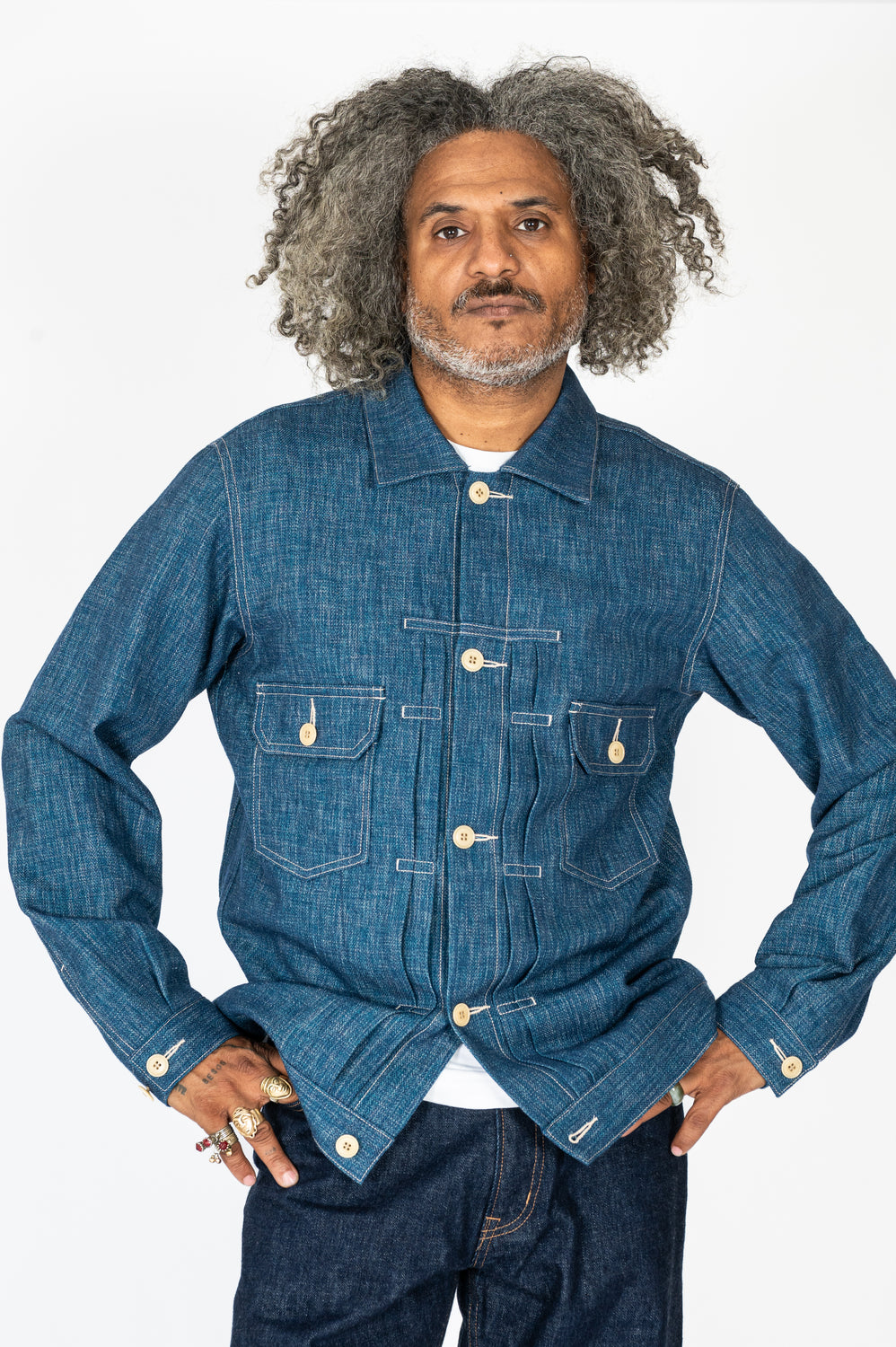 Unisex Wool Denim Jacket