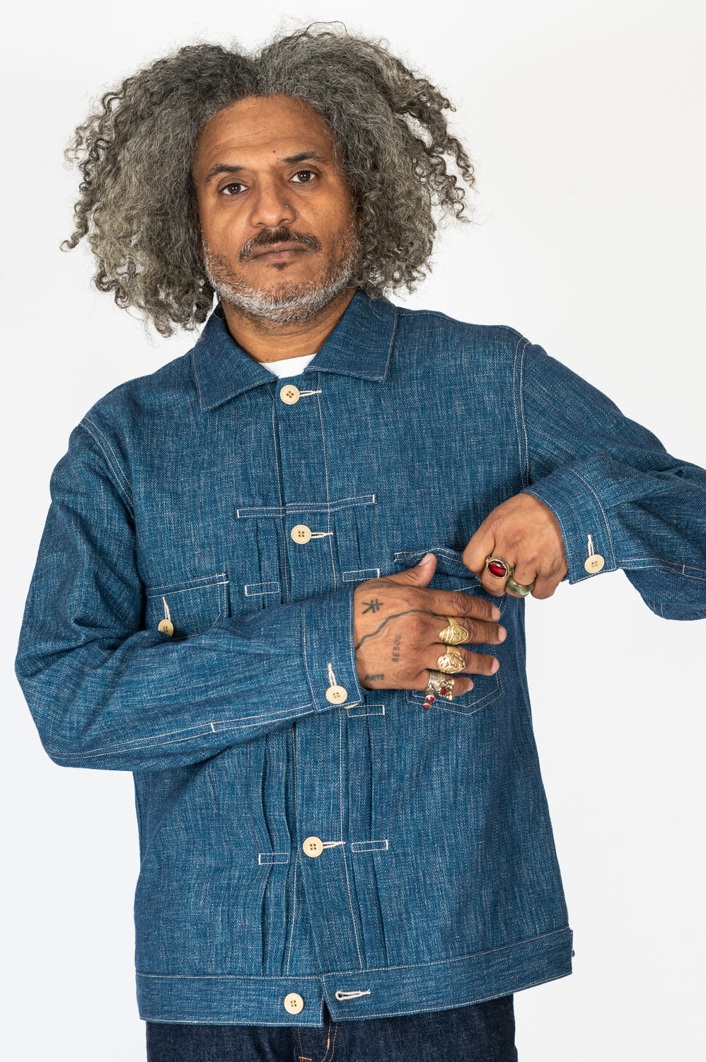 Unisex Wool Denim Jacket