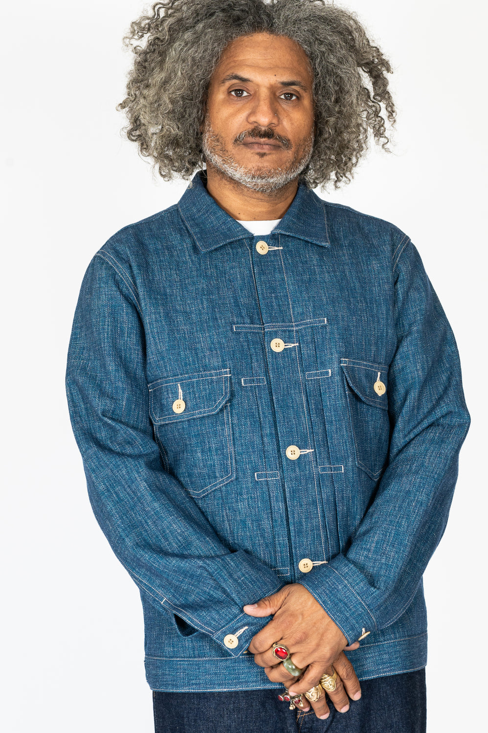 Unisex Wool Denim Jacket