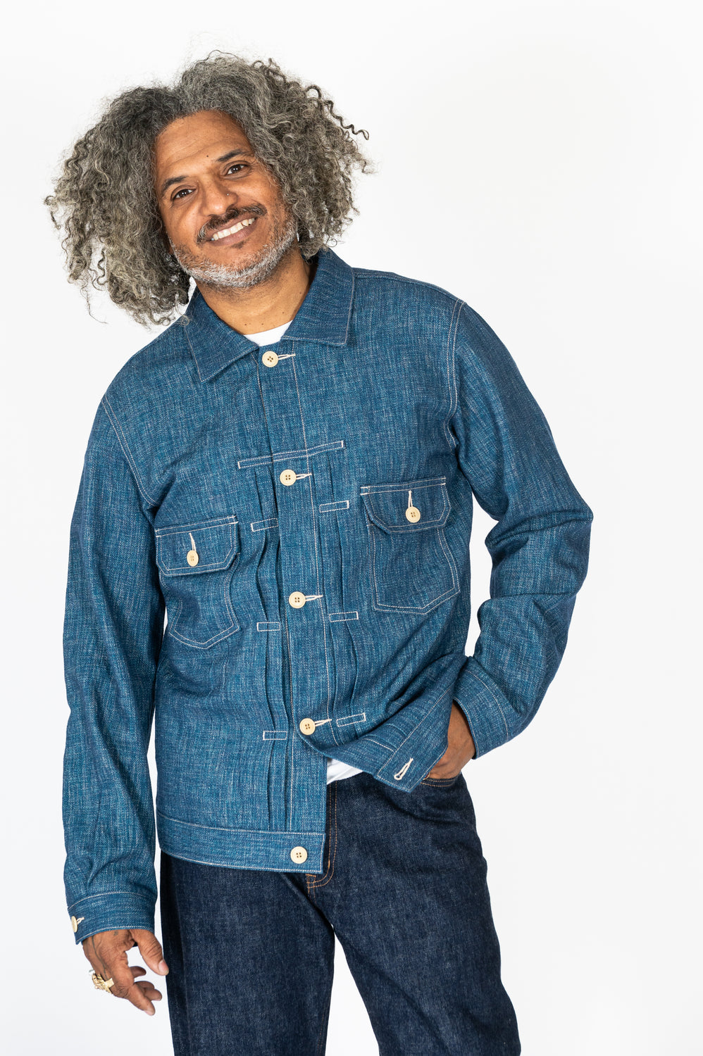 Unisex Wool Denim Jacket