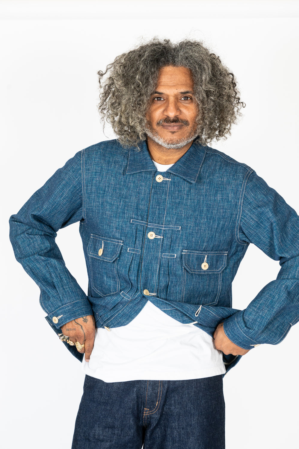 Unisex Wool Denim Jacket