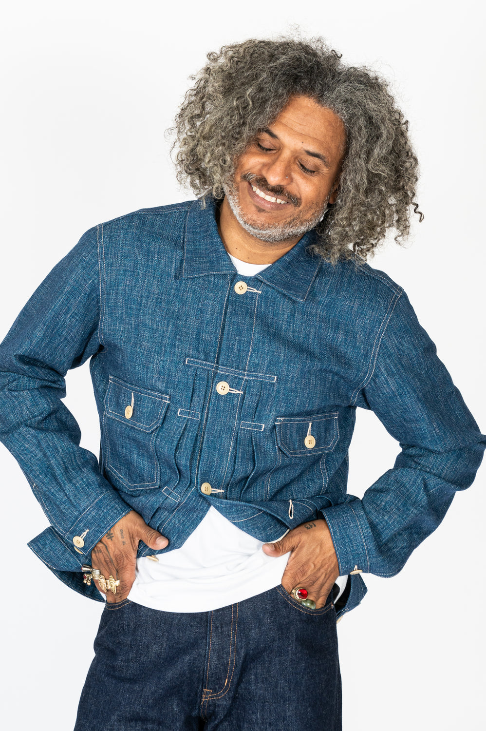 Unisex Wool Denim Jacket