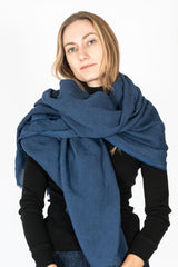 Linen Shawl Indigo