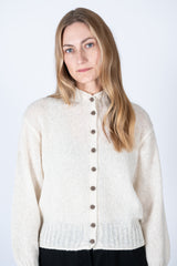 Peru Knit Cardigan White