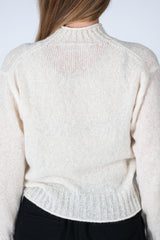 Peru Knit Cardigan White