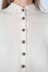 Peru Knit Cardigan White