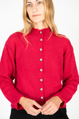 Peru Knit Cardigan Red