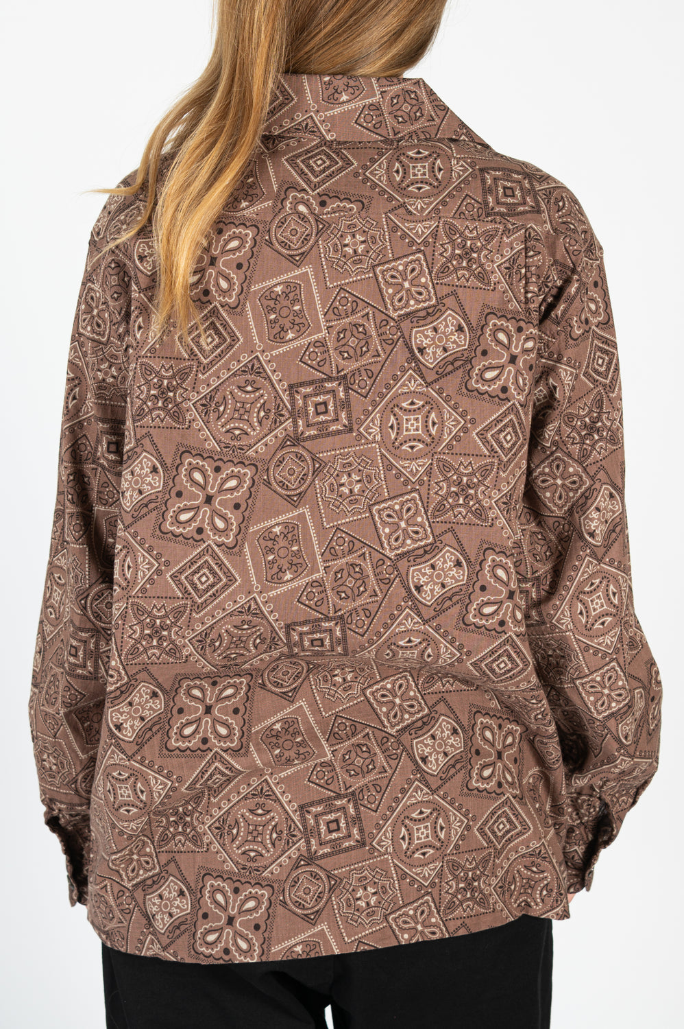 Sheeting COOKIE Bandana WRANGLE Collar Board Shirt