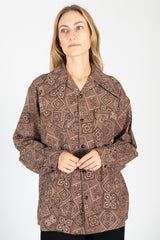 Sheeting COOKIE Bandana WRANGLE Collar Board Shirt