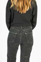 546 Flare-R2 : Corduroy Pants Charcoal