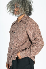 Sheeting COOKIE Bandana WRANGLE Collar Board Shirt