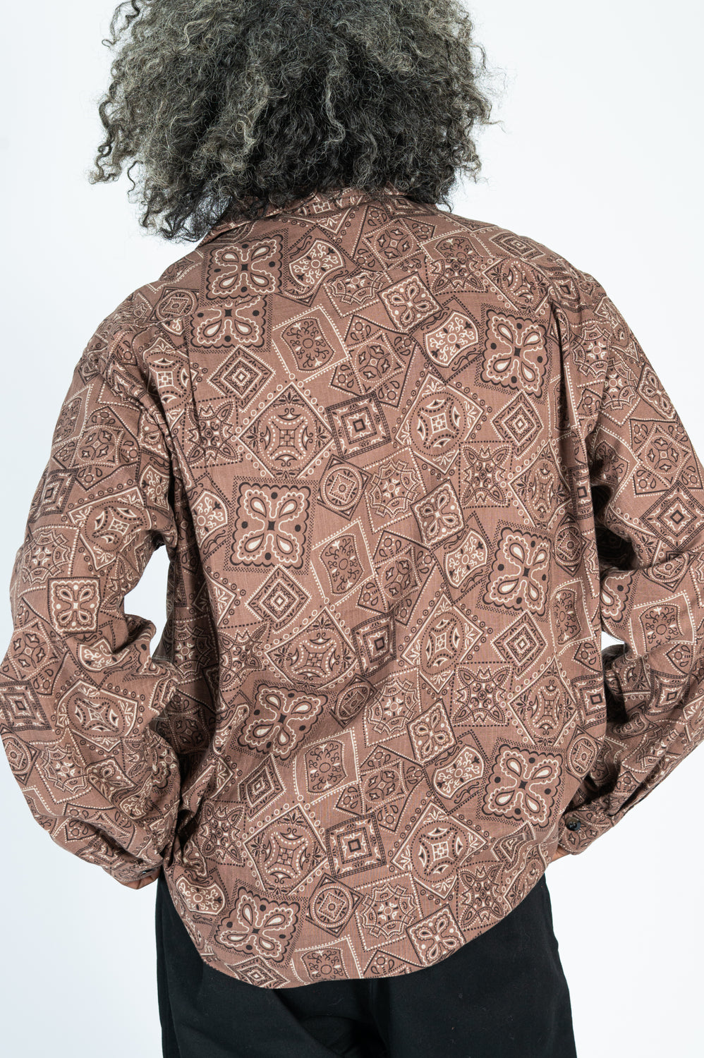 Sheeting COOKIE Bandana WRANGLE Collar Board Shirt