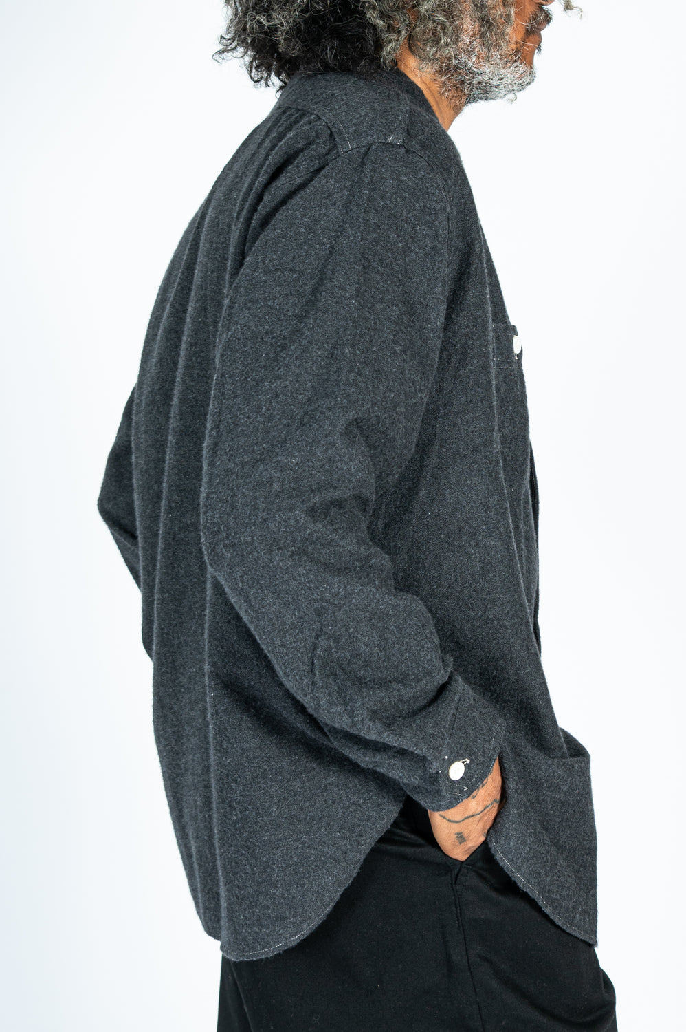 St. Louis-Band Heather Flannel Shirt Gray