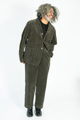 7W Corduroy High Waisted NIME Pants Gray